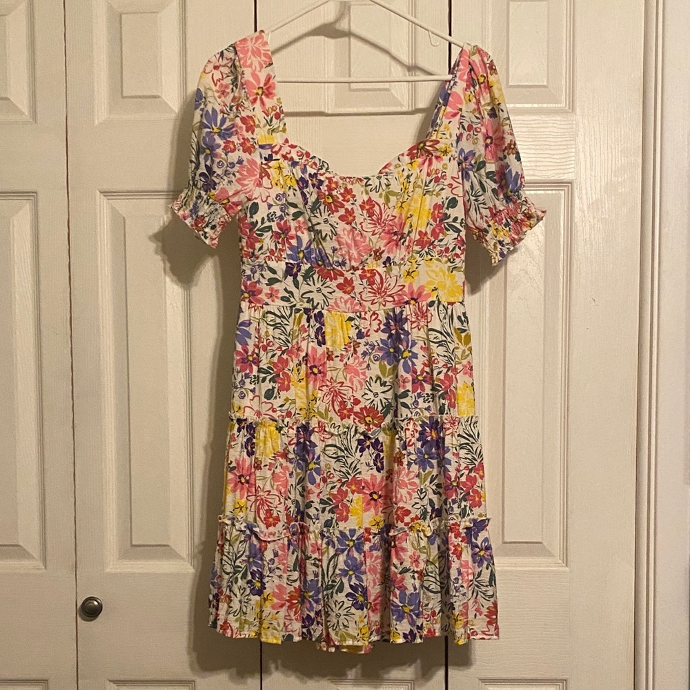 Blu Pepper Vibrant Floral Mini Dress
